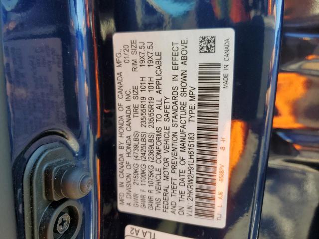 2020 HONDA CR-V TOURI - 2HKRW2H91LH615183