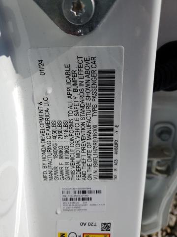 2024 HONDA CIVIC EXL - 19XFL1H75RE016109