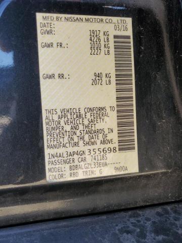 2016 NISSAN ALTIMA 2.5 - 1N4AL3AP4GN355698