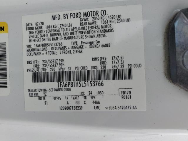 2020 FORD MUSTANG - 1FA6P8TH5L5153766