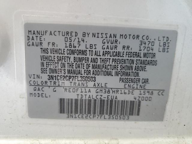 2015 NISSAN VERSA NOTE - 3N1CE2CP7FL350503