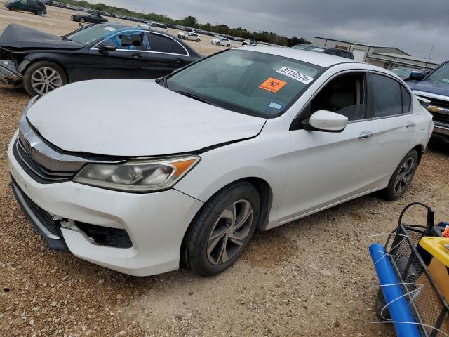 HONDA ACCORD LX 2016 white  gas 1HGCR2F30GA011800 photo #1