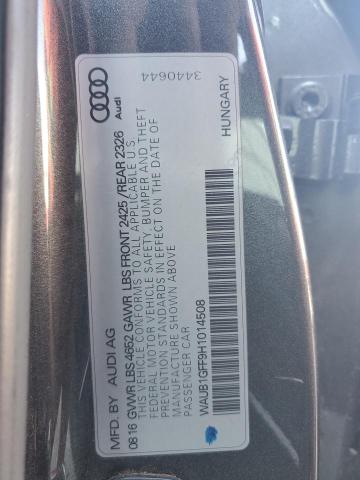 2017 AUDI S3 PREMIUM - WAUB1GFF9H1014508