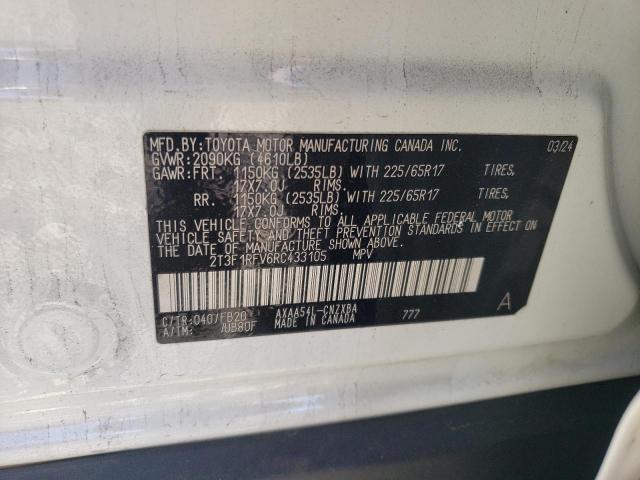 2024 TOYOTA RAV4 LE - 2T3F1RFV6RC433105