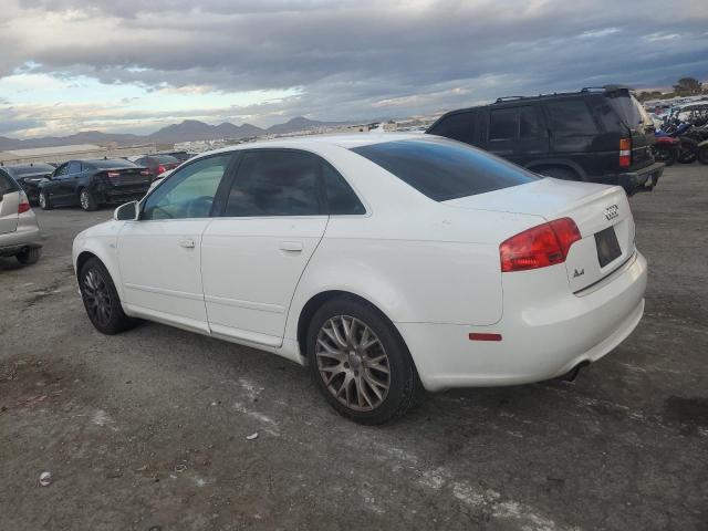 AUDI A4 2.0T QU 2008 white sedan 4d gas WAUDF78E78A146925 photo #3