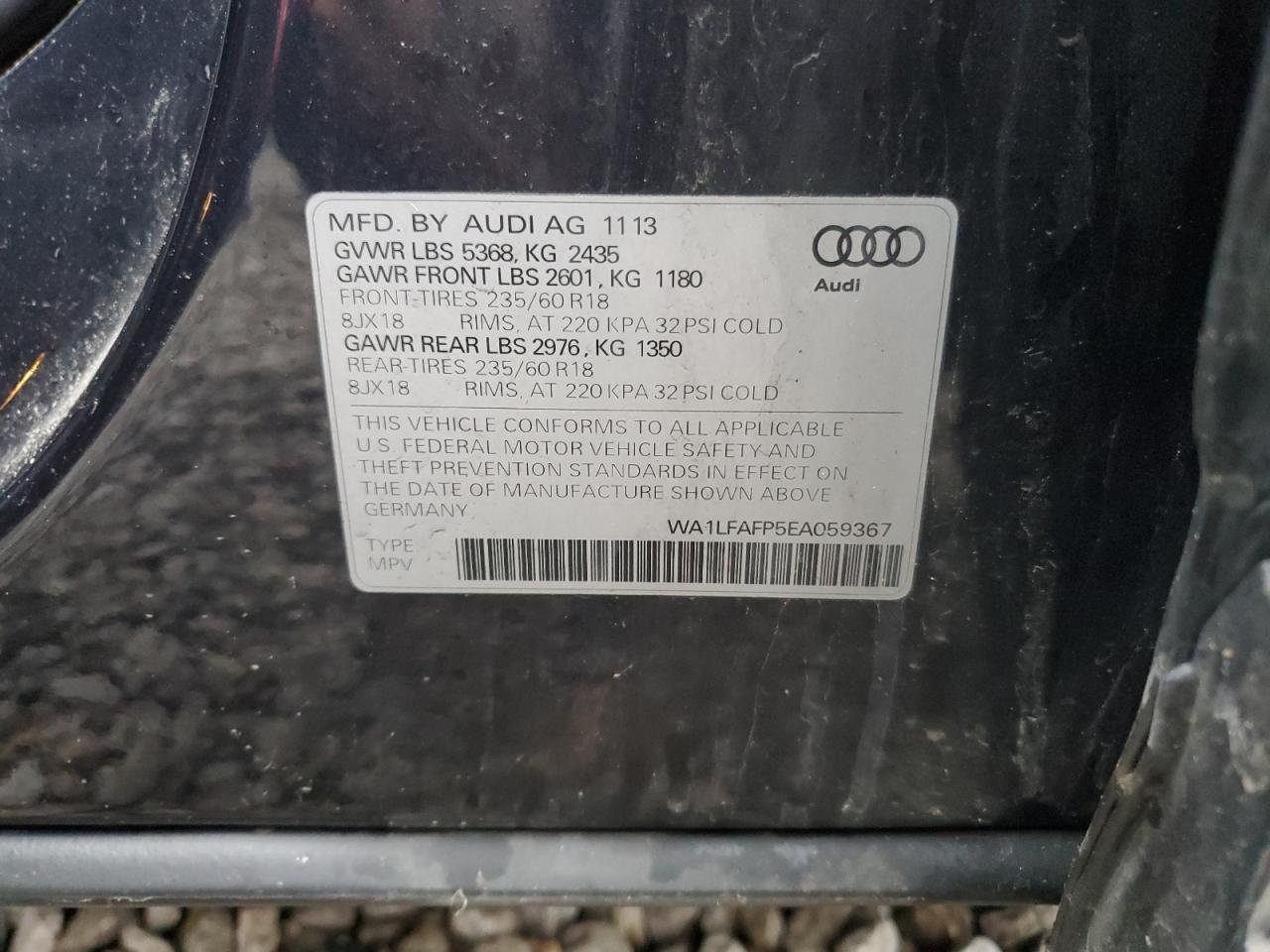 Lot #3029574115 2014 AUDI Q5 PREMIUM