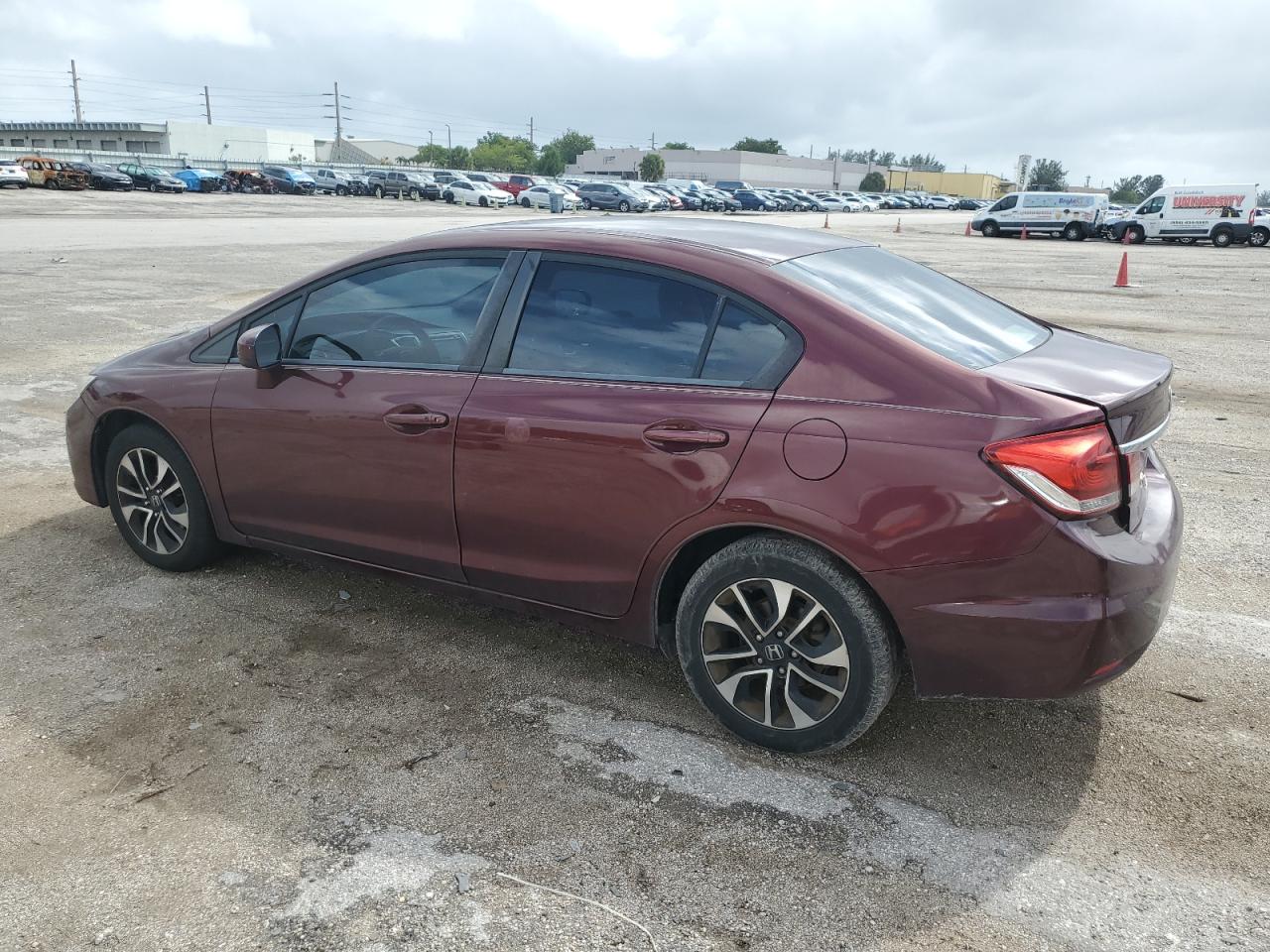 Lot #3024232810 2014 HONDA CIVIC EX