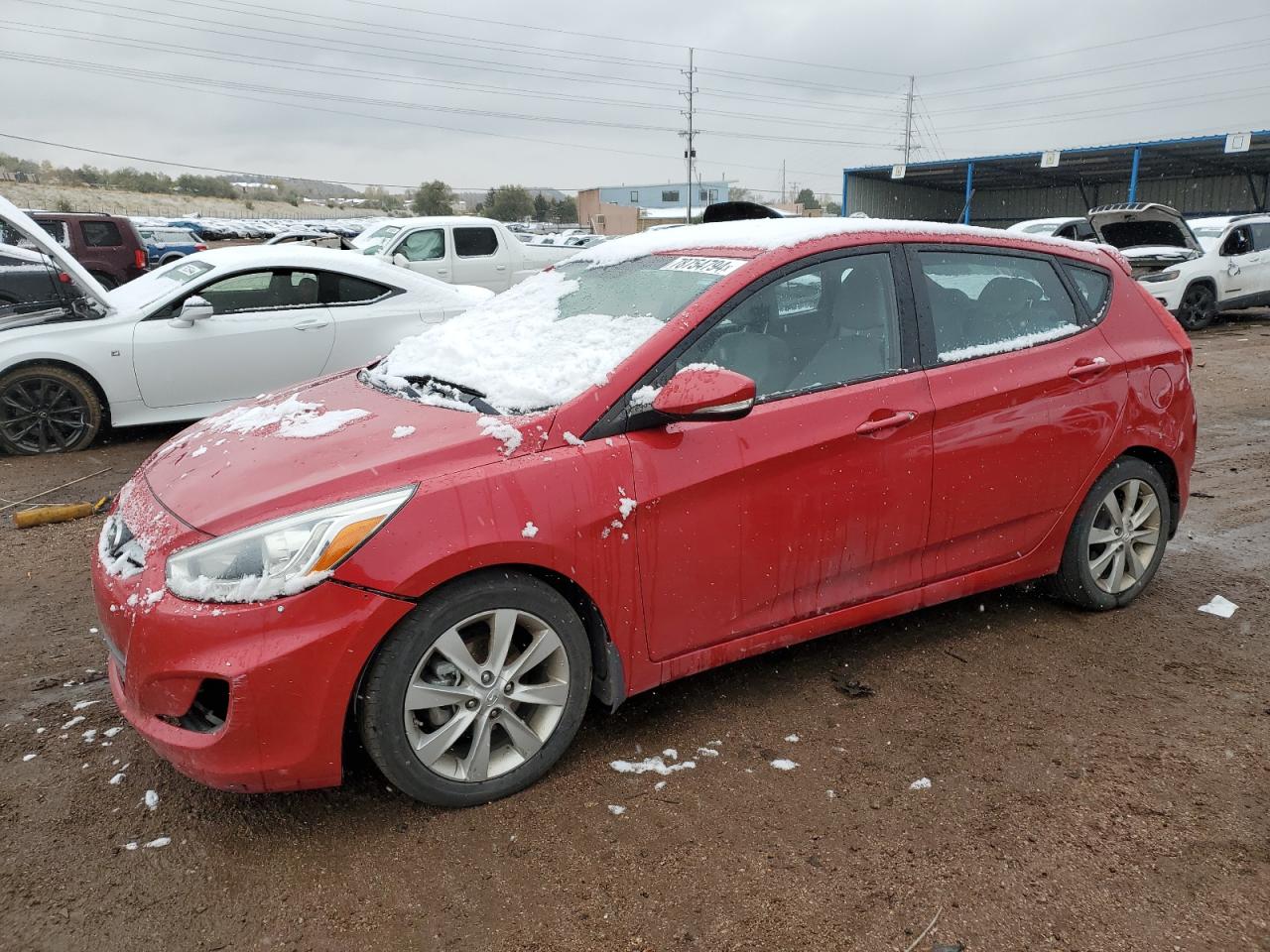 Lot #2974796127 2014 HYUNDAI ACCENT GLS