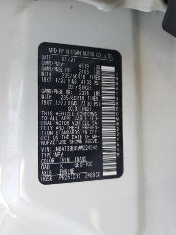 2021 NISSAN ROGUE SV - JN8AT3BB0MW224548