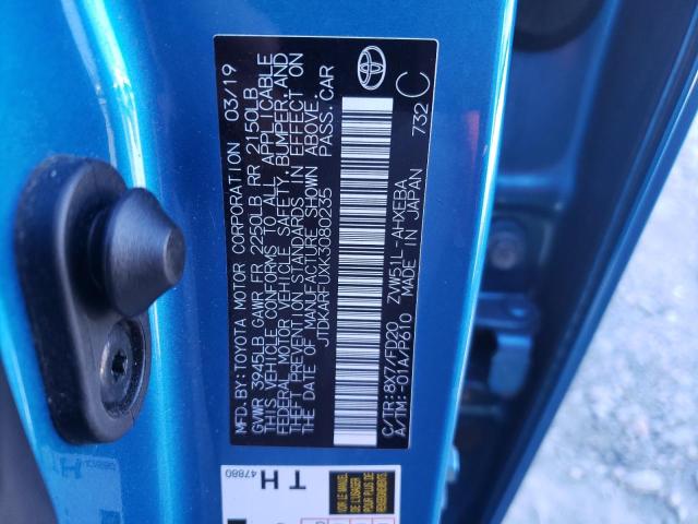 2019 TOYOTA PRIUS - JTDKARFUXK3080235