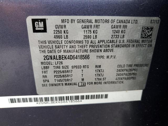 VIN 2GNALBEK4D6418566 2013 Chevrolet Equinox, LS no.13