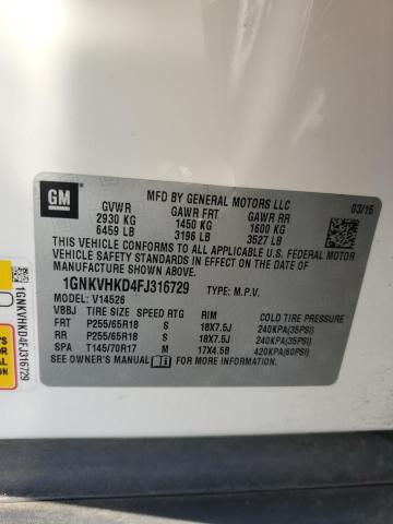 2015 CHEVROLET TRAVERSE L - 1GNKVHKD4FJ316729