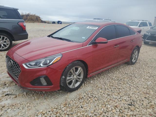 HYUNDAI SONATA SPO 2018 red  gas 5NPE34AF0JH714772 photo #1