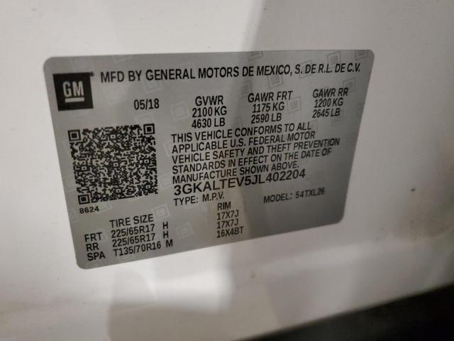 2018 GMC TERRAIN SL - 3GKALTEV5JL402204