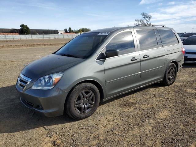 HONDA ODYSSEY EX 2007 green  gas 5FNRL38447B409492 photo #1