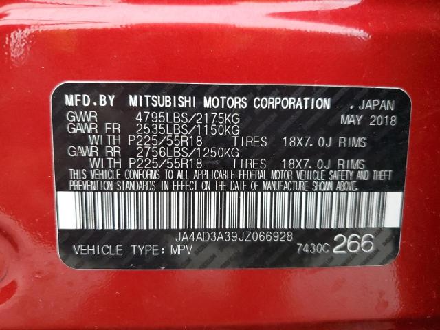 2018 MITSUBISHI OUTLANDER - JA4AD3A39JZ066928