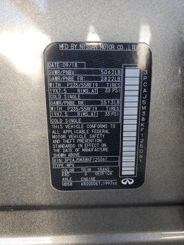 2019 INFINITI QX50 ESSEN - 3PCAJ5M38KF125061