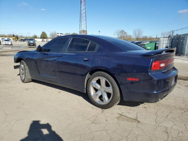 DODGE CHARGER SE 2014 blue sedan 4d flexible fuel 2C3CDXBG0EH360414 photo #3