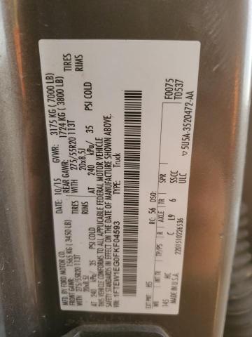 2015 FORD F150 SUPER - 1FTEW1EG0FKF04593