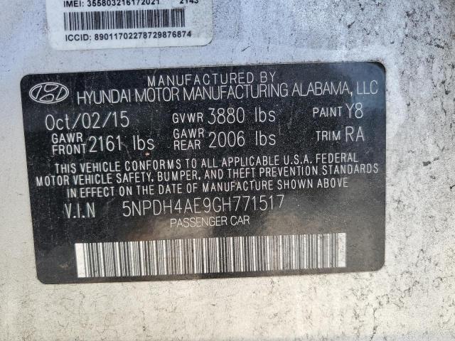 2016 HYUNDAI ELANTRA SE - 5NPDH4AE9GH771517