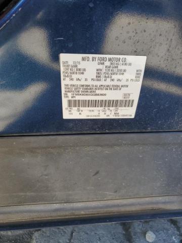 2016 FORD EXPLORER X - 1FM5K8D8XGGB83600