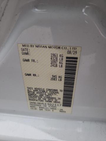 2020 NISSAN ALTIMA S - 1N4BL4BV4LN302517