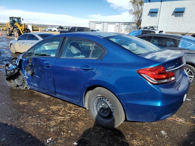 HONDA CIVIC LX 2014 blue  gas 19XFB2F52EE023894 photo #3