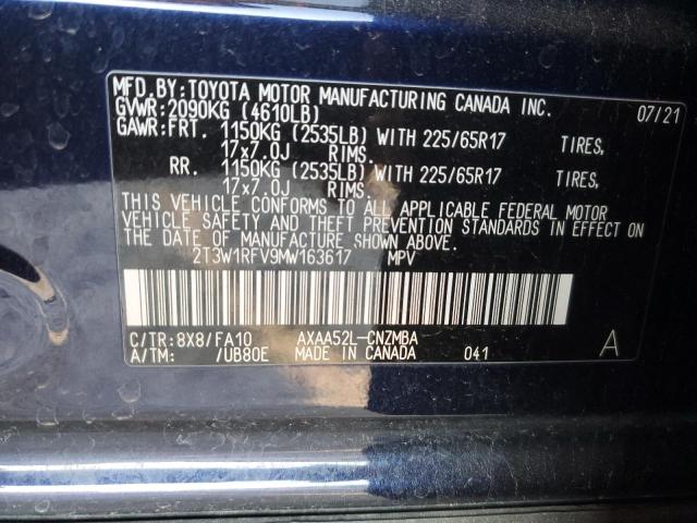2021 TOYOTA RAV4 XLE - 2T3W1RFV9MW163617