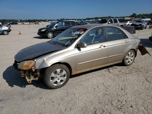 KIA SPECTRA EX 2008 gold  gas KNAFE121985494362 photo #1