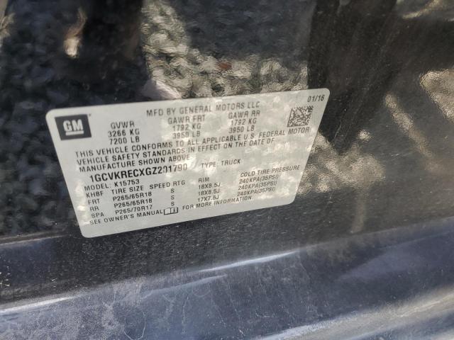 2016 CHEVROLET SILVERADO - 1GCVKRECXGZ201790