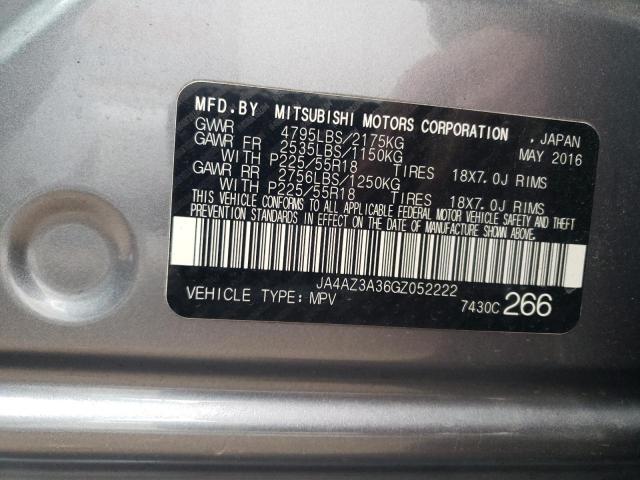 2016 MITSUBISHI OUTLANDER - JA4AZ3A36GZ052222