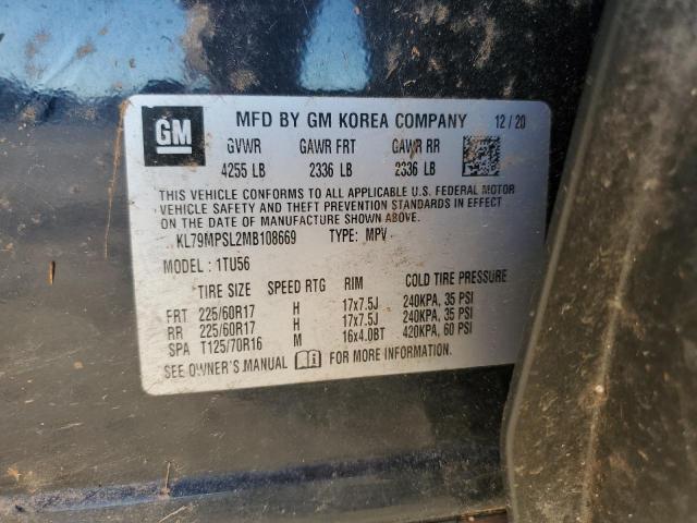 2021 CHEVROLET TRAILBLAZE - KL79MPSL2MB108669