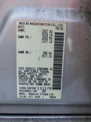 2017 NISSAN ALTIMA 2.5 - 1N4AL3AP2HC131178
