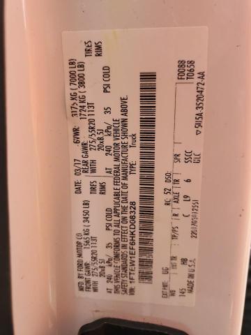 2017 FORD F150 SUPER - 1FTEW1EF6HKD08328