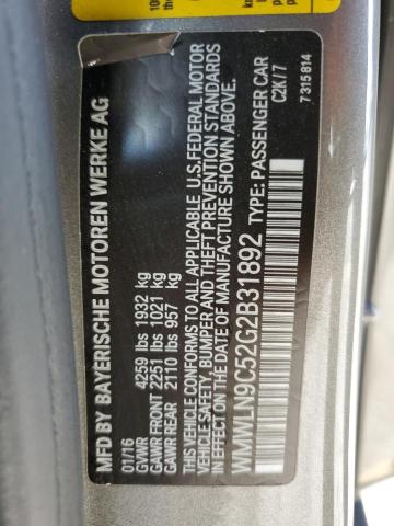 2016 MINI COOPER S C - WMWLN9C52G2B31892