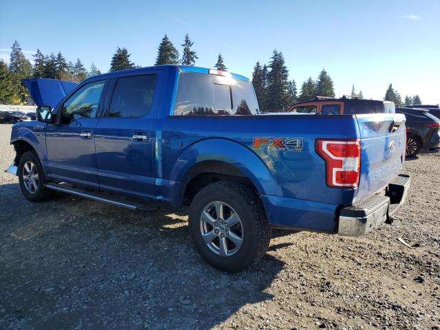 FORD F150 SUPER 2018 blue  gas 1FTEW1EG8JFC16077 photo #3