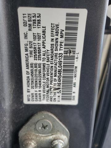 5J6RE4H54BL049133 2011 HONDA CRV