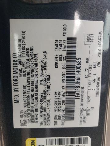 2015 FORD MUSTANG - 1FATP8UH6F5400685