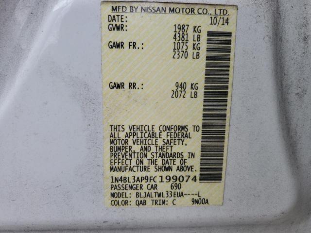 2015 NISSAN ALTIMA 3.5 - 1N4BL3AP9FC199074