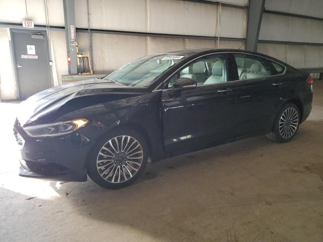 FORD FUSION SE 2017 black  gas 3FA6P0T94HR285089 photo #1