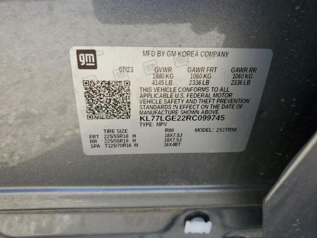 2024 CHEVROLET TRAX 1RS - KL77LGE22RC099745