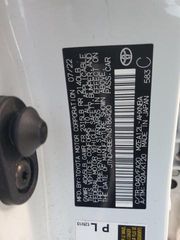 2022 TOYOTA COROLLA SE - JTND4MBE7N3186420