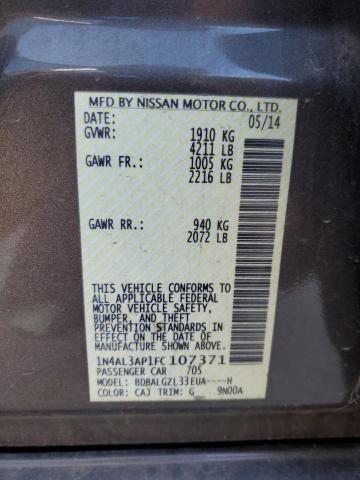 2015 NISSAN ALTIMA 2.5 - 1N4AL3AP1FC107371