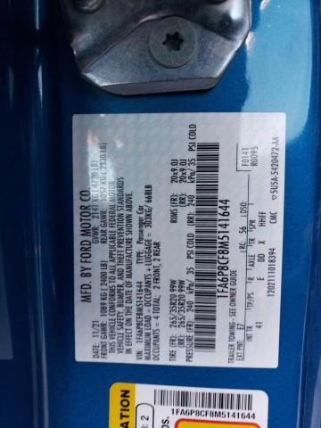 2021 FORD MUSTANG GT - 1FA6P8CF8M5141644