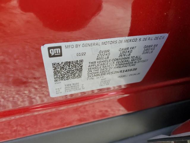 2022 CHEVROLET BLAZER RS - 3GNKBERS2NS145939