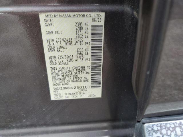 2015 NISSAN MURANO S 5N1AZ2MH8FN250101