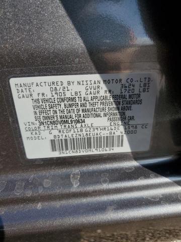 2021 NISSAN VERSA S - 3N1CN8DV0ML910634
