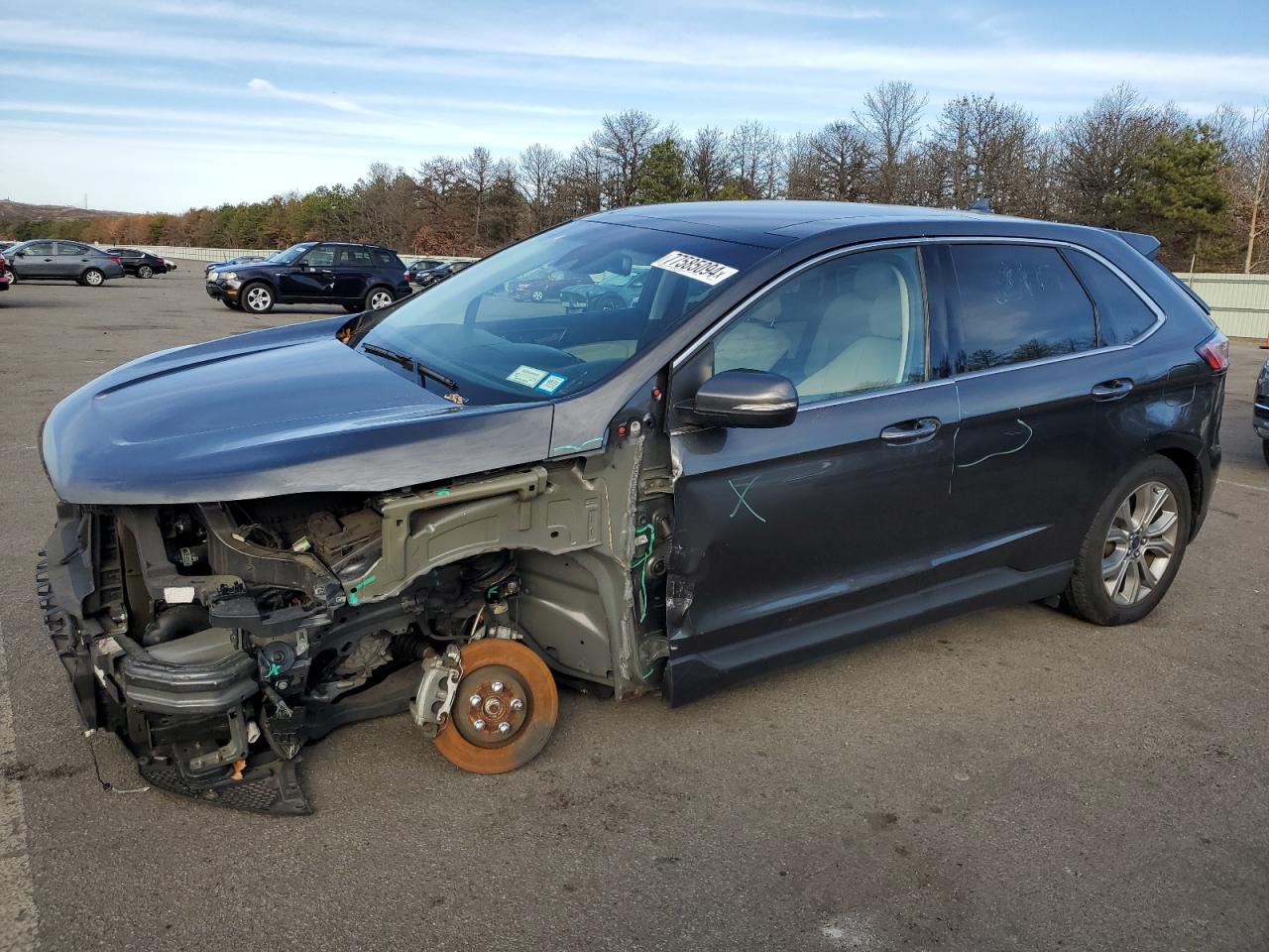 Lot #2988133018 2019 FORD EDGE TITAN