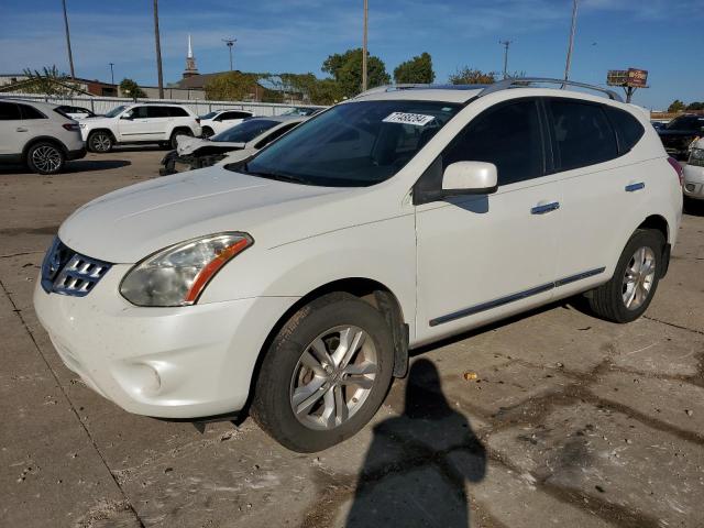 NISSAN ROGUE S 2013 white  gas JN8AS5MT8DW002361 photo #1