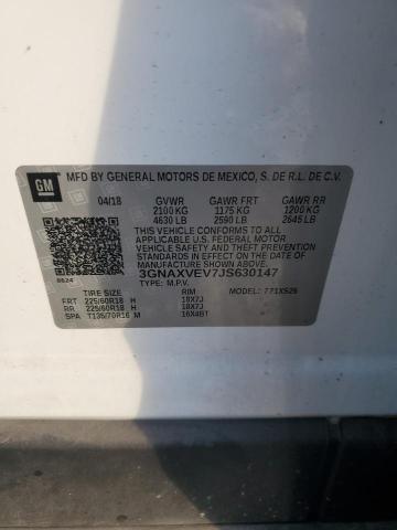 2018 CHEVROLET EQUINOX PR - 3GNAXVEV7JS630147